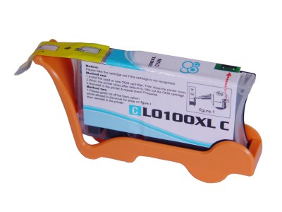 High CapacityCyan   Ink Cartridge compatible with the Lexmark (#100C XL) 14N1069