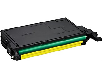 Yellow Toner Cartridge compatible with the Samsung CLT-Y508L (4000 page yield)