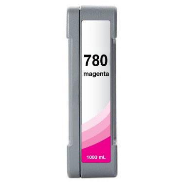 Magenta   Low Solvent Inkjet Cartridge compatible with the HP (HP 780) CB287A