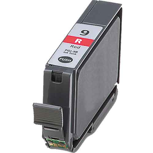 Red Inkjet Cartridge compatible with the Canon (PGI-9R) 1040B002