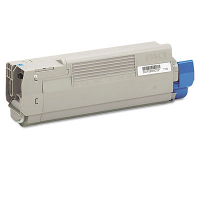 Cyan Toner Cartridge compatible with the Okidata 43865719