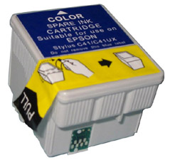 Tri-Color Inkjet Cartridge compatible with the Epson T039020
