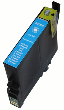 Cyan Inkjet Cartridge compatible with the Epson T060220