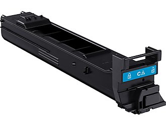 Cyan Toner Cartridge compatible with the Konica Minolta A0DK432