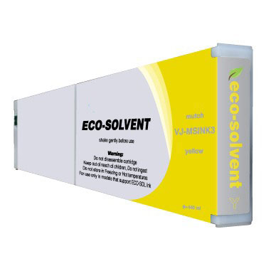 Yellow Eco-Ultra Ink compatible with the Mutoh VJ-MSINK3 YE-440