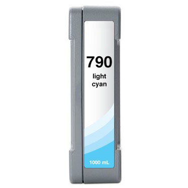 Light Cyan   Low Solvent Inkjet Cartridge compatible with the HP (HP 790) CB275A