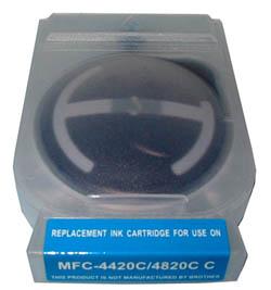 Cyan Inkjet Cartridge compatible with the Brother LC25C