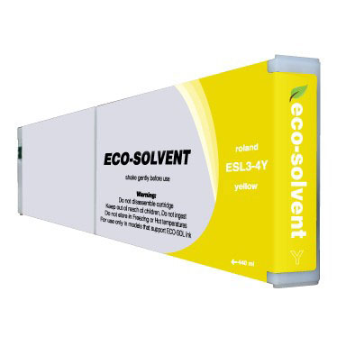 Yellow Eco Sol-Max Ink compatible with the Roland ESL3-4YE