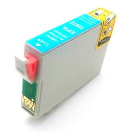 Cyan Inkjet Cartridge compatible with the Epson (Epson 87) T087220