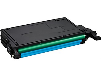 Cyan Toner Cartridge compatible with the Samsung CLT-C508L (4000 page yield)