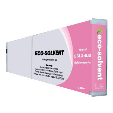 Light Magenta Eco Sol-Max Ink compatible with the Roland ESL3-4LM