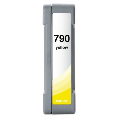 Yellow   Low Solvent Inkjet Cartridge compatible with the HP (HP 790) CB274A