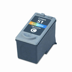 High CapacityTri-Color Inkjet Cartridge compatible with the Canon (CL-51) 0618B002