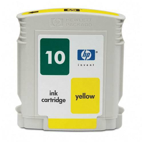 Yellow Inkjet Cartridge compatible with the HP (HP10) C4842A