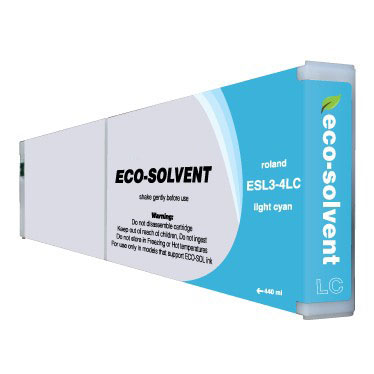 Light Cyan Eco Sol-Max Ink compatible with the Roland ESL3-4LC