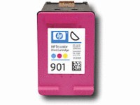 Tri-Color Inkjet Cartridge compatible with the HP (HP 901) CC656AN