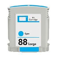 High CapacityCyan Inkjet Cartridge compatible with the HP (HP88) C9391AN