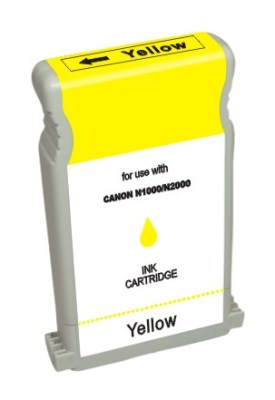 Yellow Large Format Inkjet Cartridge compatible with the Canon BCI1201Y