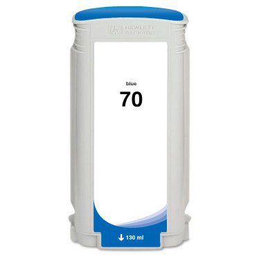 Blue Pigment Inkjet Cartridge compatible with the HP (HP 70) C9458A