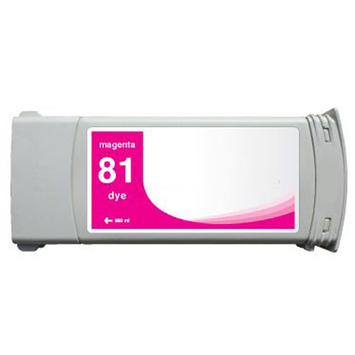 Magenta Inkjet Cartridge compatible with the HP (HP81) C4932A