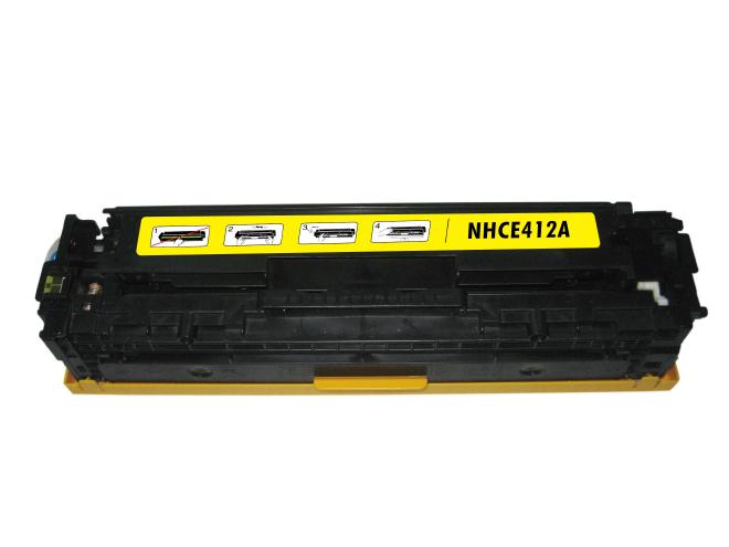 Yellow Toner Cartridge compatible with the HP CE412A