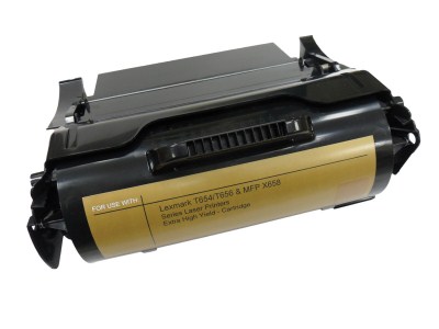 Black Toner Cartridge compatible with the Lexmark T654X21A (36K Yield)