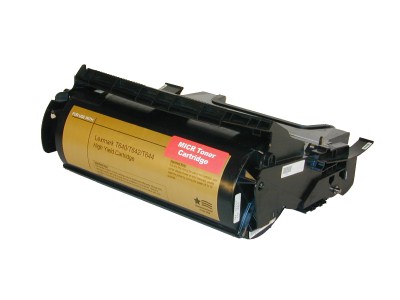 High Capacity Black(MICR) Toner Cartridge compatible with the Lexmark 12A7365