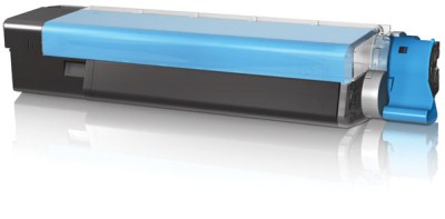 Cyan Toner Cartridge compatible with the Okidata 43324468