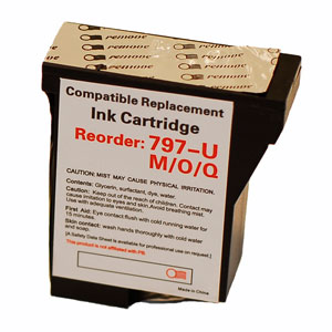 Fluorescent Red Inkjet Cartridge compatible with the Pitney Bowes 797Q